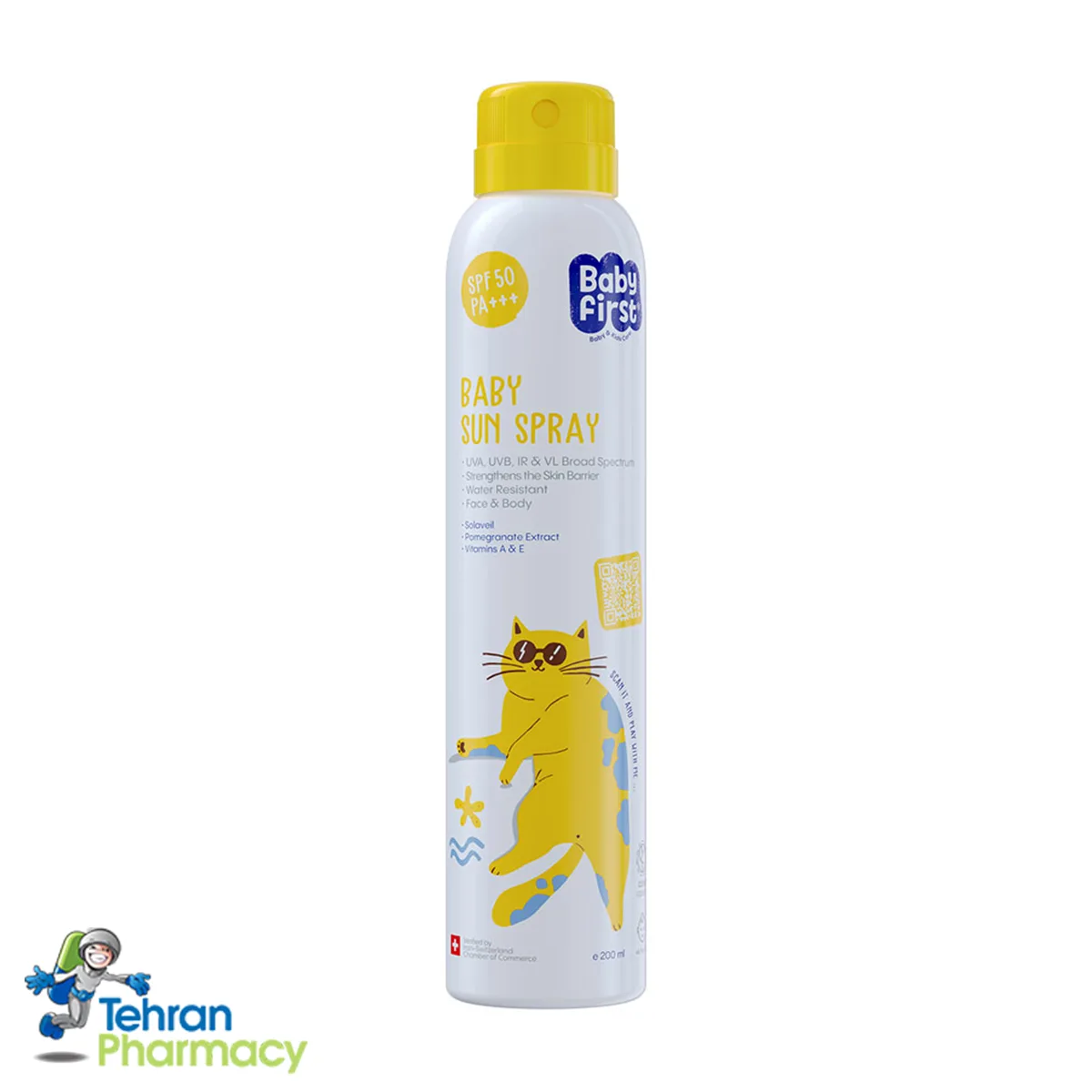 اسپری ضد آفتاب کودک بیبی فرست، SPF50